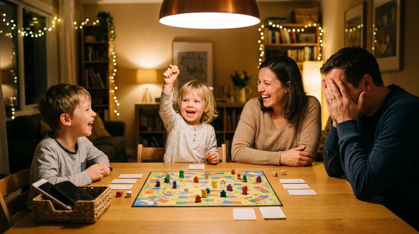 How to Run a Screen-Free Family Game Night That Sticks