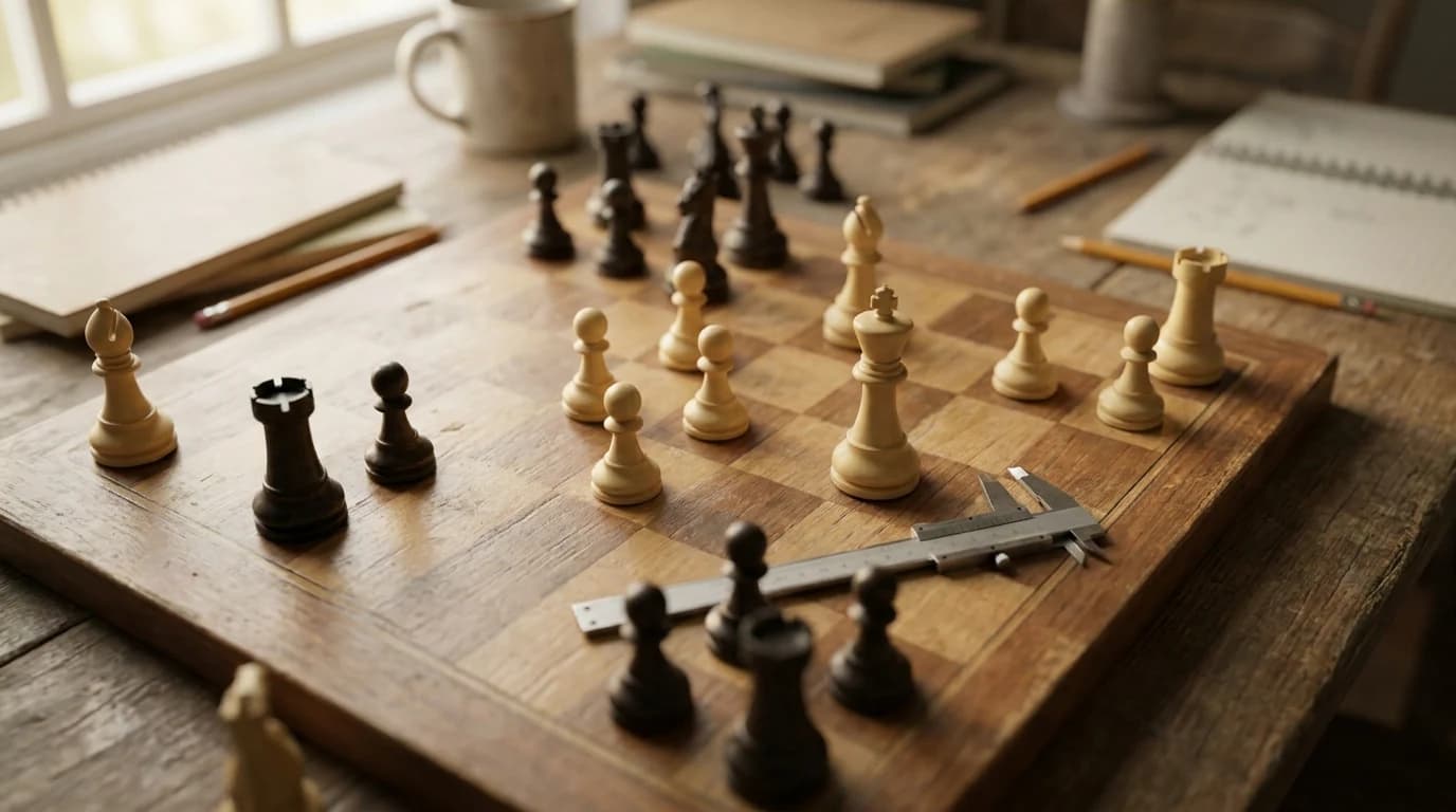 How to Size a Chess Set: The Four-Pawn Fit Test