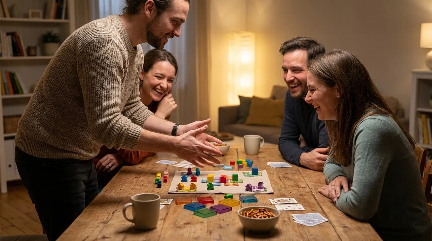 How to Teach a Board Game Without Ruining Game Night — illustration
