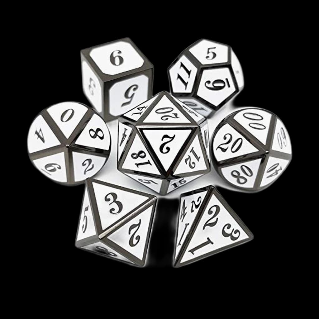 Haxtec Metal DnD Dice Set (7-Die)