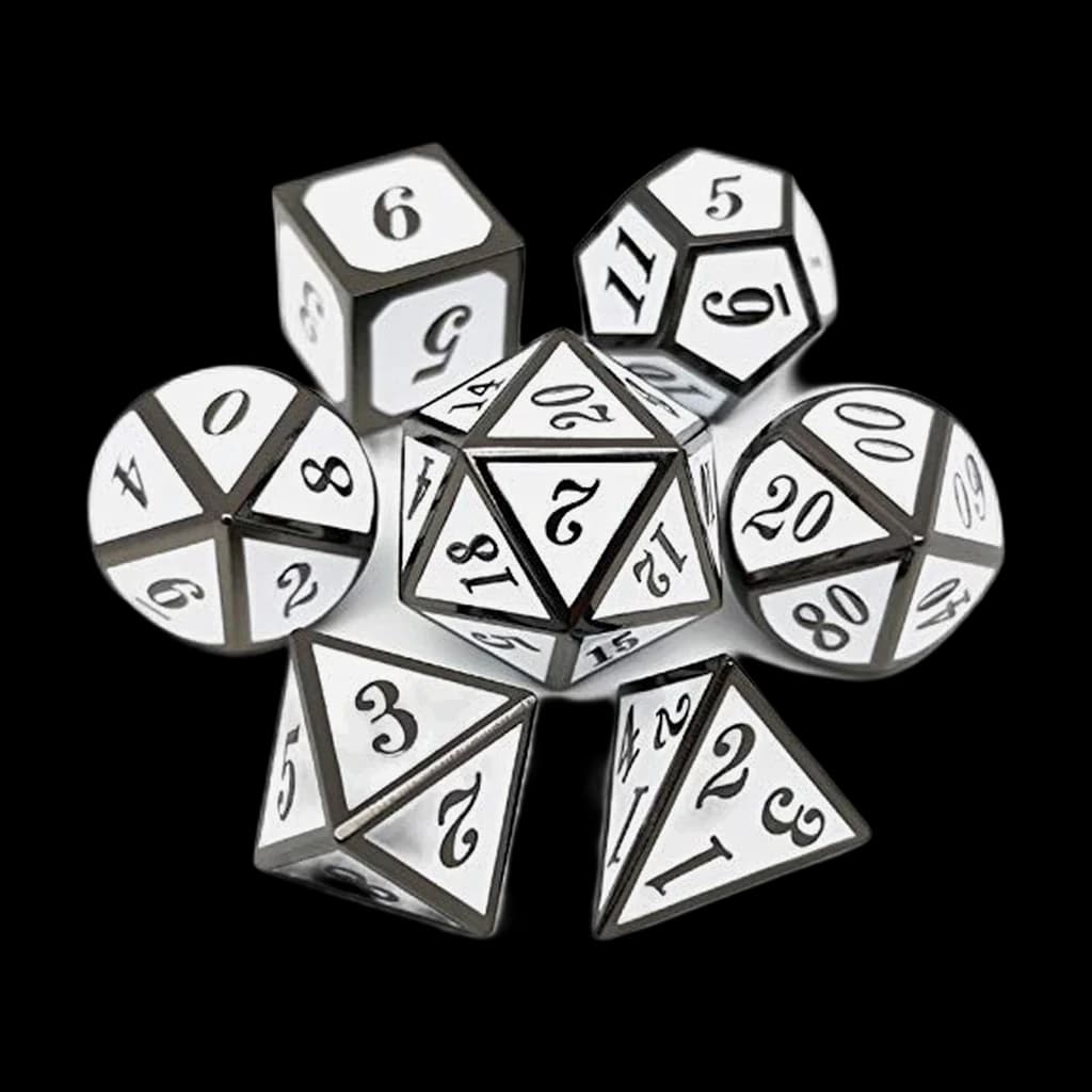 Haxtec Metal DnD Dice Set (7-Die)
