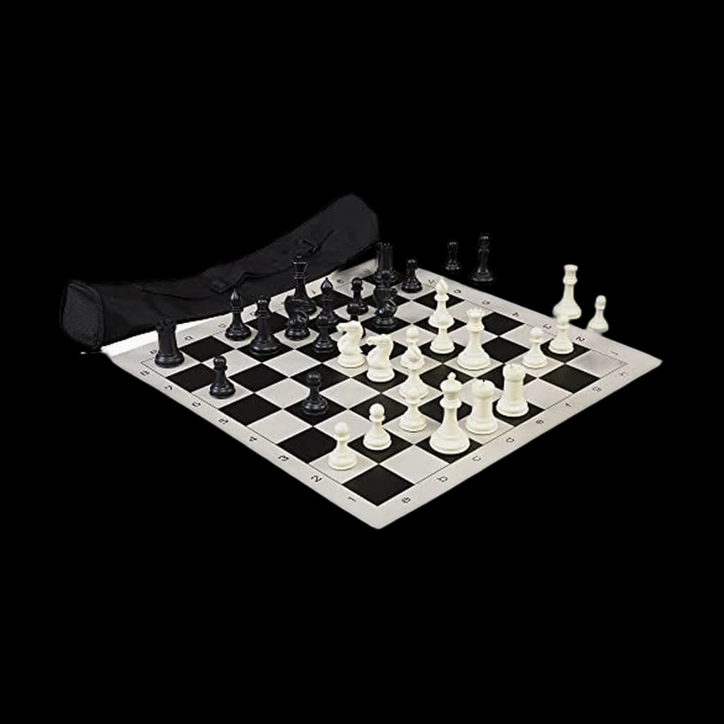 The House of Staunton The World's Greatest Chess Set (Quadruple Weighted, Black)