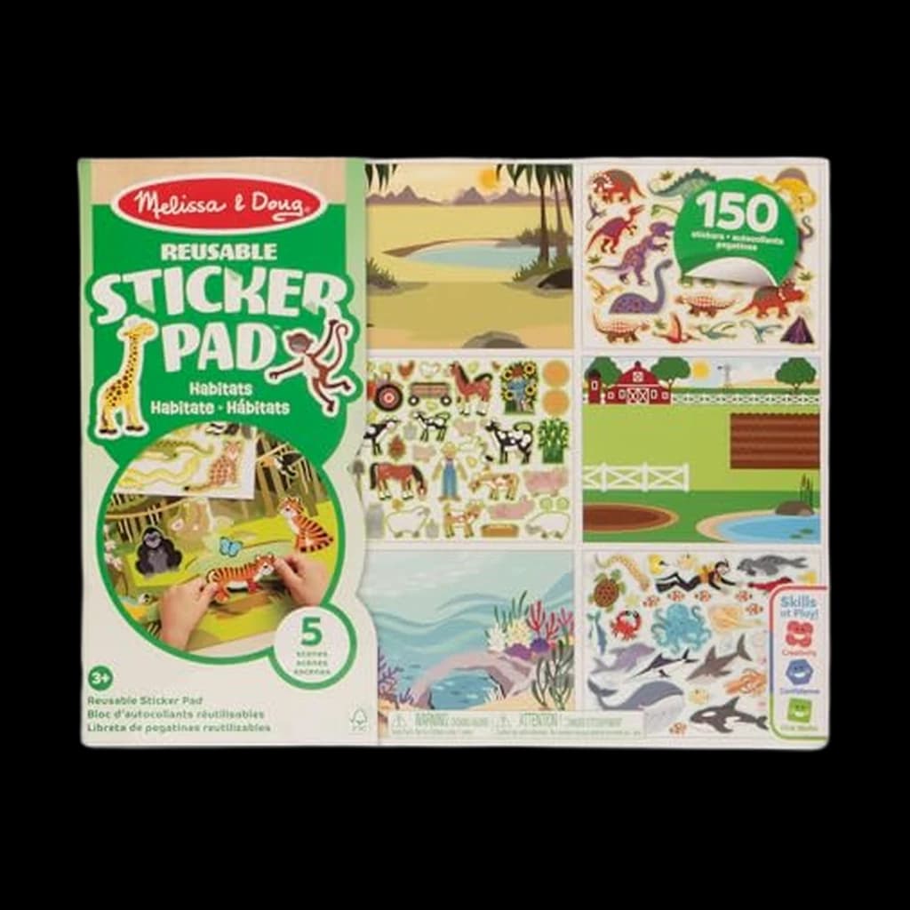 Melissa & Doug Reusable Sticker Pad: Habitats