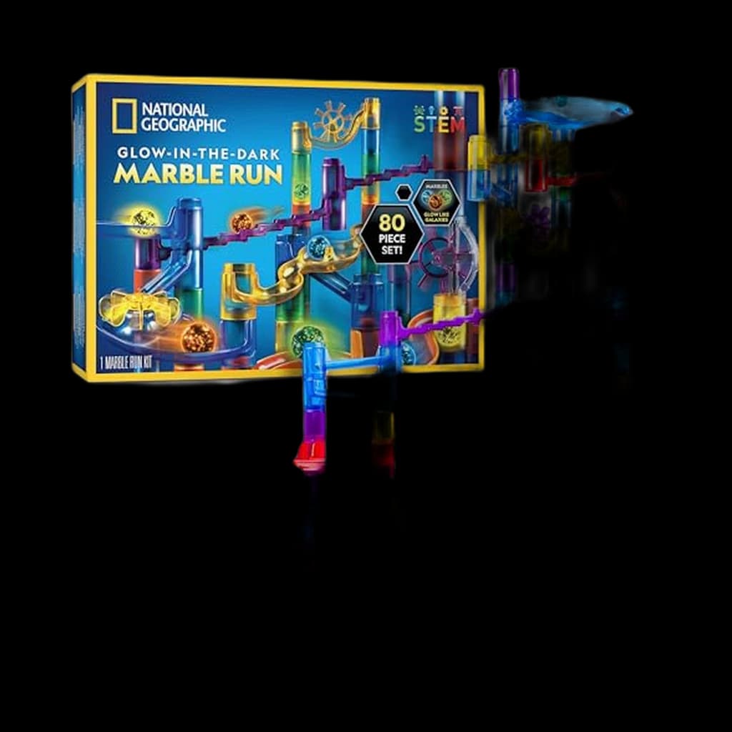 National Geographic Glow-in-the-Dark Marble Run (115-Piece)