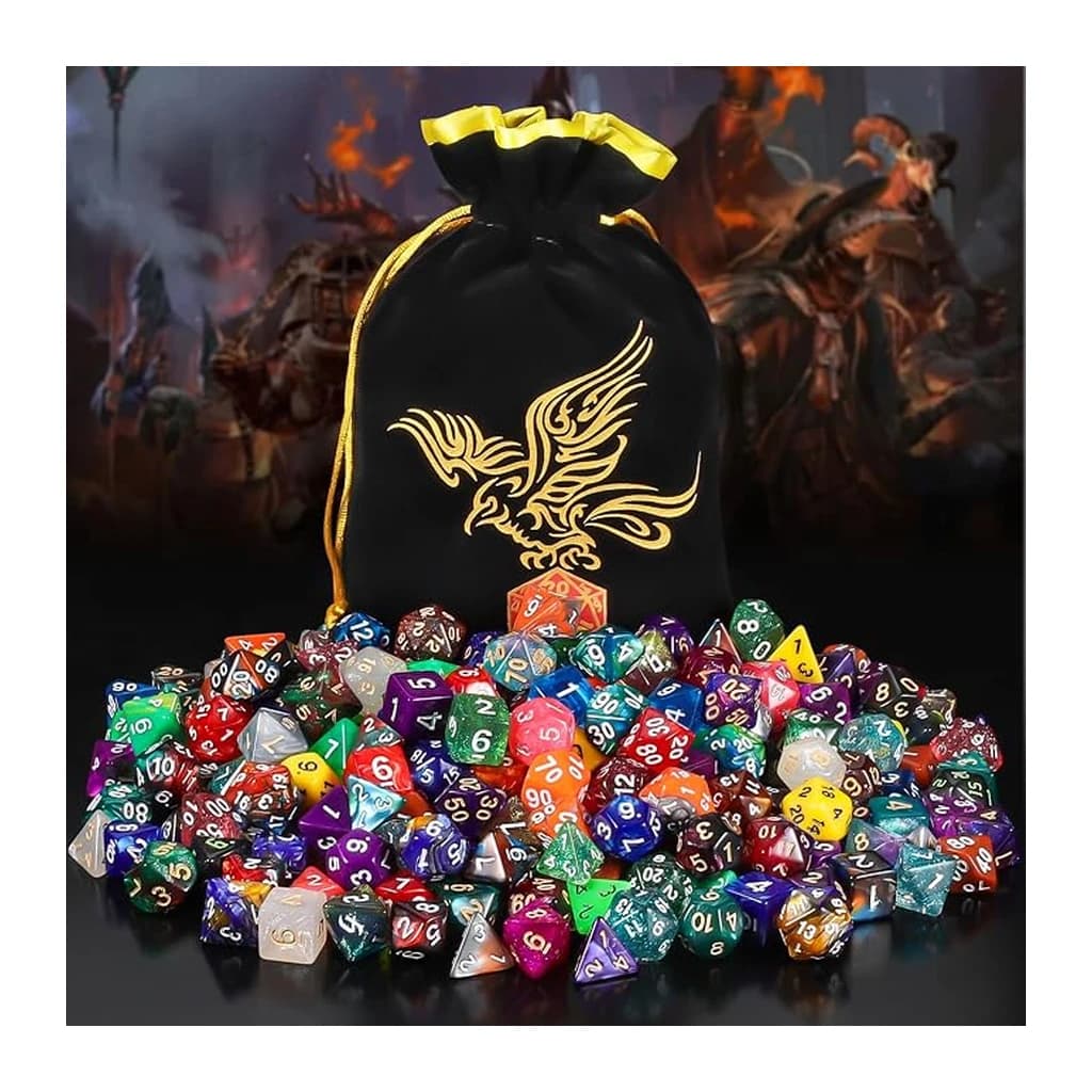 QMay 245-Piece DnD Dice Set (35 Complete Sets)