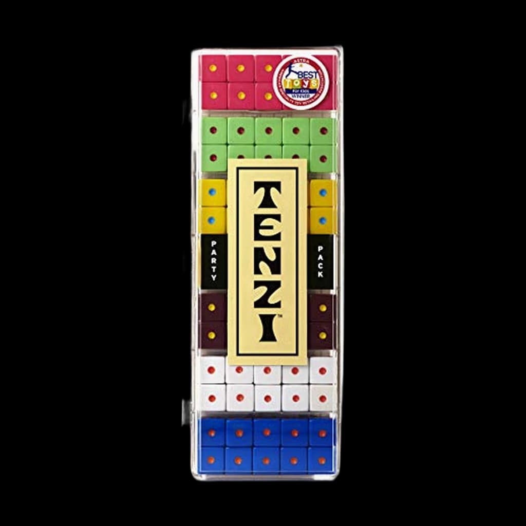 TENZI Party Pack Dice Game (6 Sets of 10 Colored Dice)