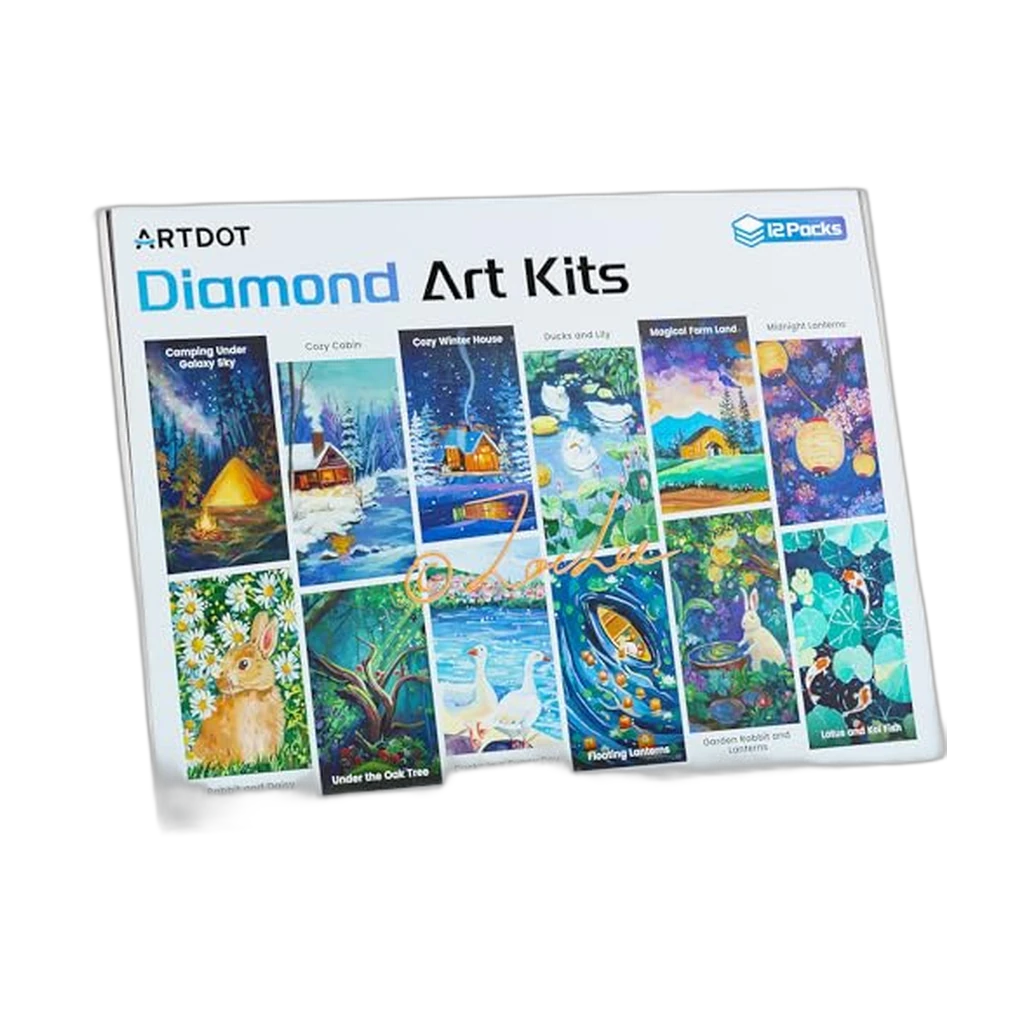 ARTDOT 12-Pack 5D Diamond Painting Kits for Adults