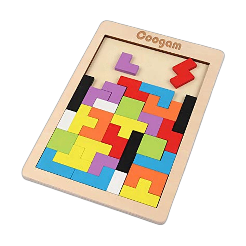 Coogam Wooden Brain Teaser Puzzle Set