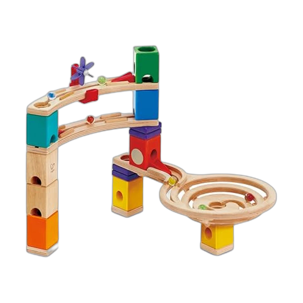 Hape Quadrilla Race to Finish Wooden Marble Run