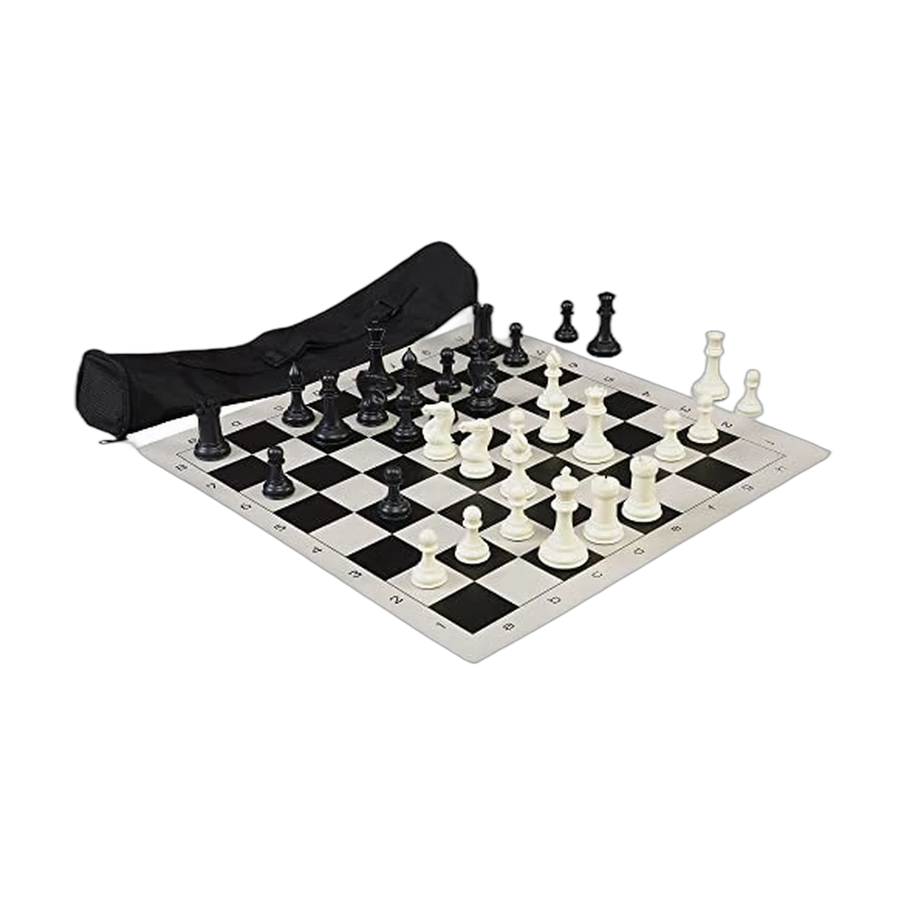 The House of Staunton The World's Greatest Chess Set (Quadruple Weighted, Black)