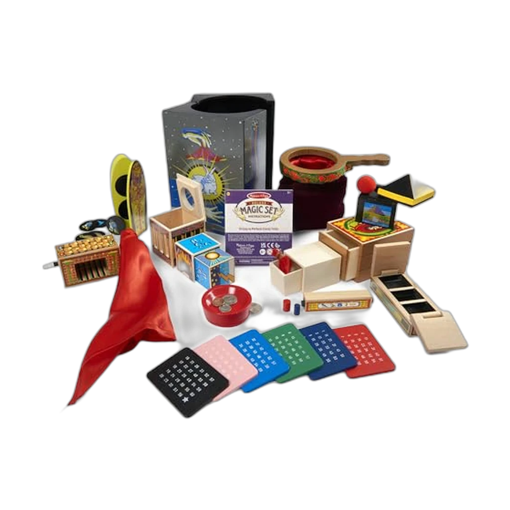 Melissa & Doug Deluxe Solid-Wood Magic Set (10 Classic Tricks)
