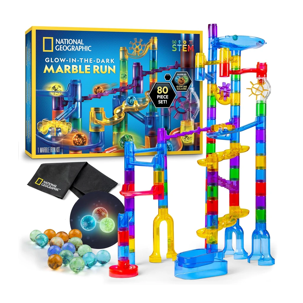 National Geographic Glow-in-the-Dark Marble Run (115-Piece)