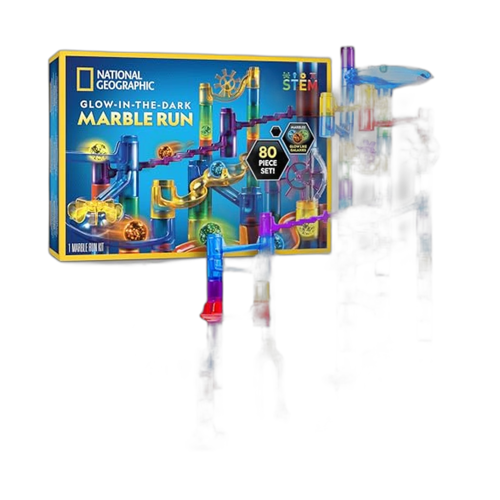National Geographic Glow-in-the-Dark Marble Run (115-Piece)