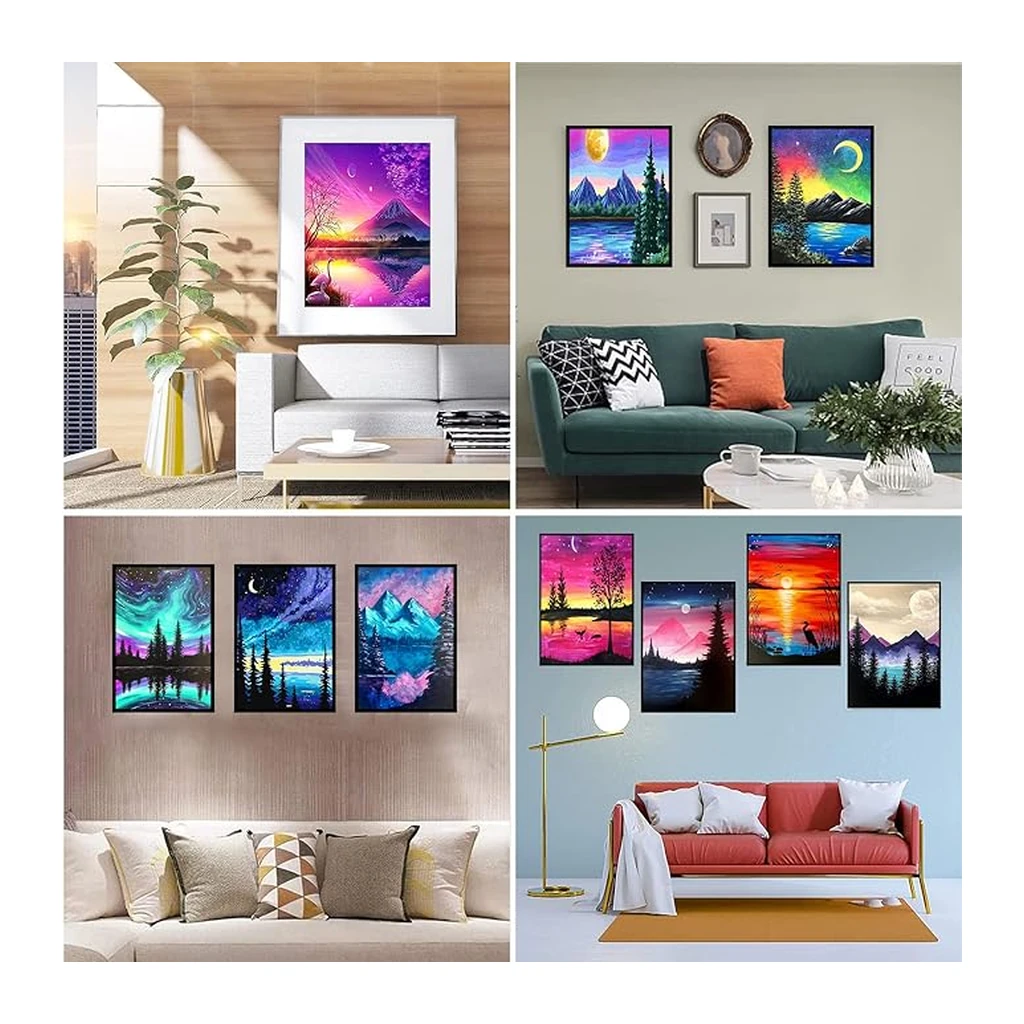 TINY FUN 12-Pack Diamond Painting Kits for Beginners