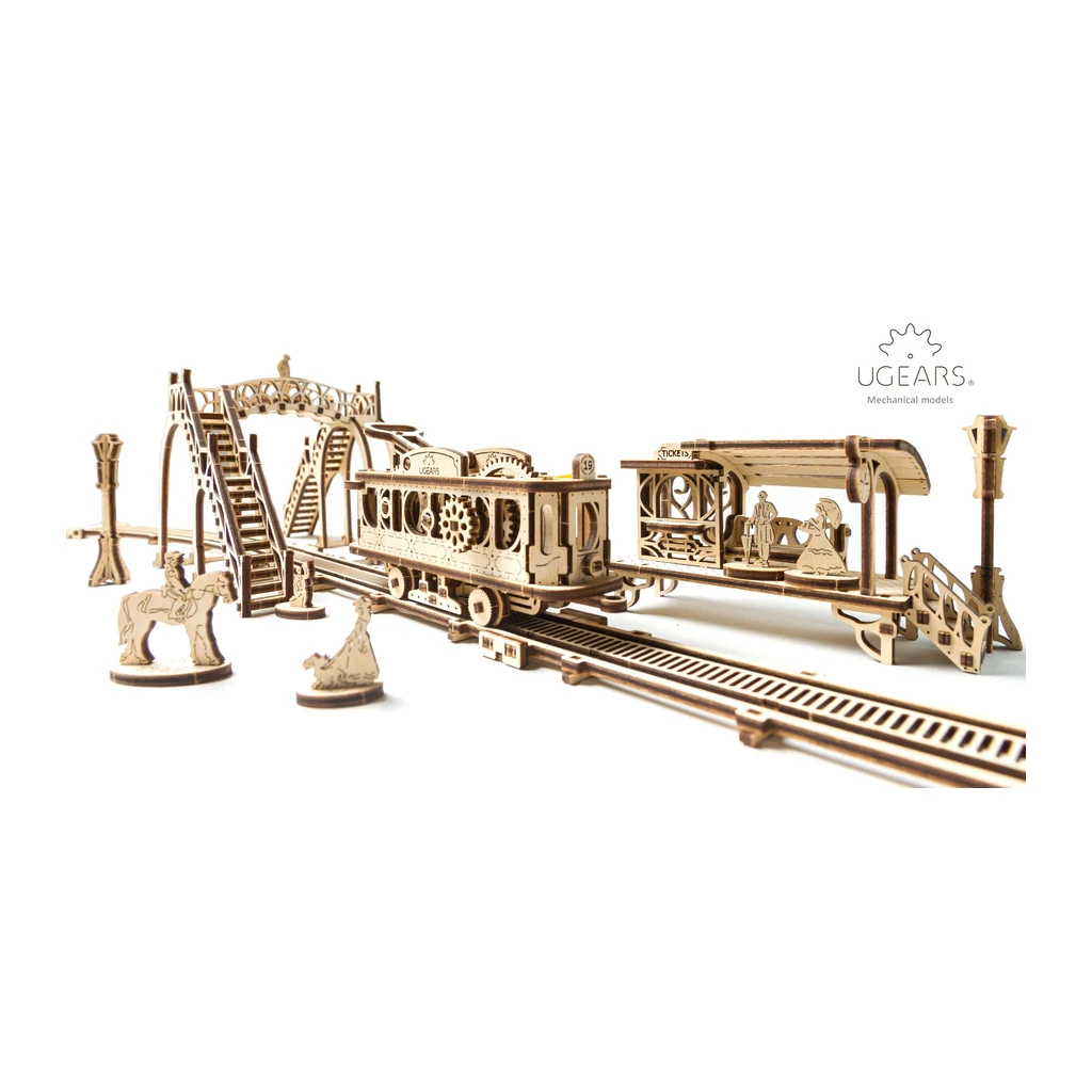 UGears Tram with Rails