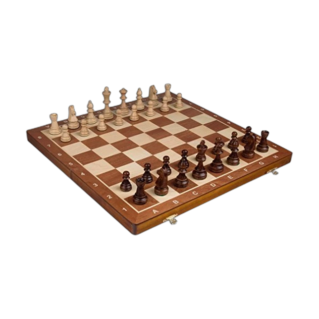 Wegiel Handmade European Professional Tournament Chess Set (21" Folding Wooden Board)